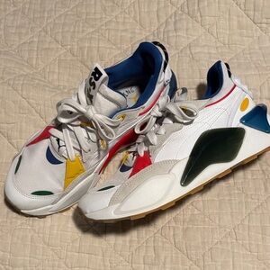 Puma Multicolor Sneakers - White, Red, Yellow, Green, Blue